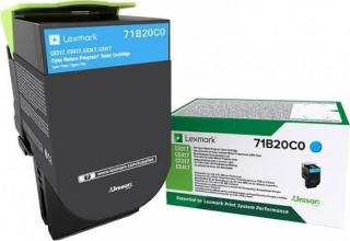 Lexmark 71B20C0 originální (Lexmark 71B20C0, CS317, CS417 cyan originální laserový toner)