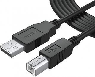 USB 2.0 kabel přívodní 3m A-B, Gembird černý (USB 2.0 kabel přívodní 3m A-B, Gembird černý)