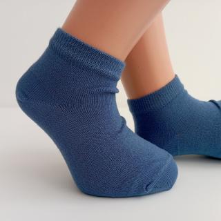 Bambusové ponožky Trepon BAMBIK dětské kotníčkové Barva: jeansová, Velikost: EUR 24-27 (16-18 cm)