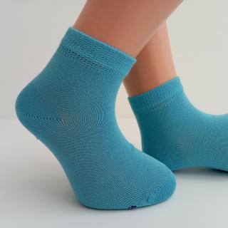 Bambusové ponožky Trepon BAMBIK dětské kotníčkové Barva: tyrkys, Velikost: EUR 24-27 (16-18 cm)