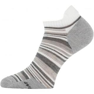 Dámské merino ponožky nízké Lasting -letní  šedé Velikost: EUR 34-37 (22-24 cm)