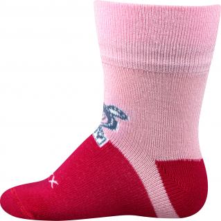 Dětské bambusové ponožky Voxx Sebík 1 pár- holka Barva: světle růžová, Velikost: EUR 14-17 (9-11 cm)