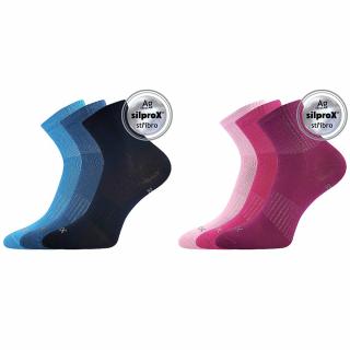 Dětské ponožky Voxx Regularik bavlna balení 3 páry-různé barvy Barva: Modrá, Velikost: EUR 35-38 (23-25 cm)