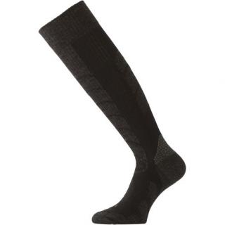 Dospělé lyžařské ponožky Lasting - sjezd černé SWE Velikost: EUR 42-45 (28-30 cm)