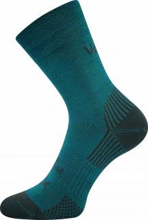 Dospělé tenké merino ponožky Voxx Optimus - modro-zelená Velikost: EUR 35-38 (23-25 cm)