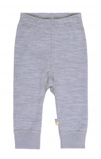 Dvouvrstvé kalhoty merino/ bio bavlna šedé Velikost: 110