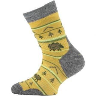 Lasting dětské merino ponožky TJL hořčicové Velikost: EUR 34-37 (22-24 cm)