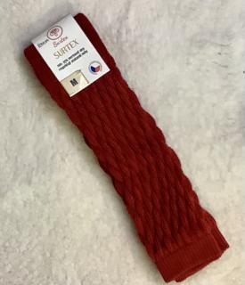 Merino návleky na nohy Surtex Barva: červená, Velikost: M