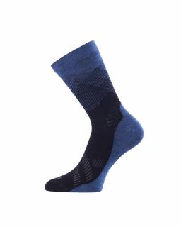 Merino ponožky Lasting 16 um tenké - modré hory Velikost: EUR 34-37 (22-24 cm)