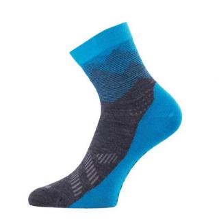 Merino ponožky Lasting modré hory Velikost: EUR 34-37 (22-24 cm)