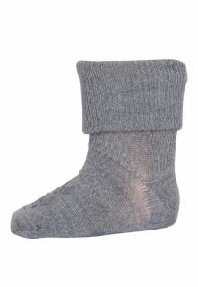 Merino ponožky MP Denmark tenké s protiskluzem šedé Velikost: EUR 19-21 (13-14 cm)