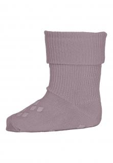Merino ponožky MP Denmark tenké s protiskluzem starorůžové Velikost: EUR 22-24 (15-16 cm)