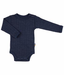 Modré merino body s hedvábím JOHA Velikost: 100 (98/104)