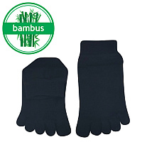 Prstové ponožky bambus Voxx nízké - černé Velikost: EUR 36-41 (23,5-27 cm)
