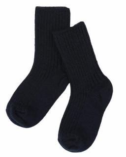 Silné merino ponožky JOHA tm.modré Velikost: EUR 15-18 (10-12 cm)