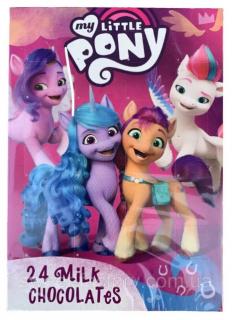 Adventní kalendář My Little Pony 75g - DMT 09/2024  (Mléčná čokoláda. Kakao: nejméně 30%)