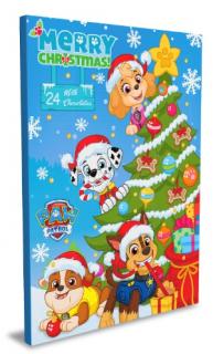 Adventní kalendář Paw Patrol 50g - DMT 03.08.2025 (Mléčná čokoláda. Kakao: nejméně 30%)