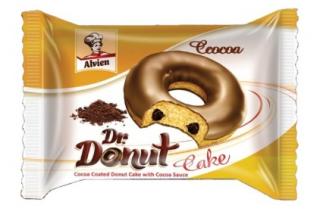 ALVIEN DONUT – kakao 40g - DMT 13.02.2023 (Donut s čokoládovým krémem v čokoládové polevě)