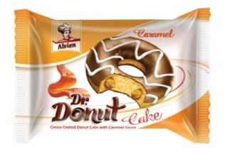 ALVIEN DONUT – karamel 40g - DMT 29.09.2023 (Donut s karamelovým krémem v čokoládové polevě)