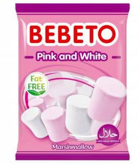 Bebeto marshmallow 60g - PinkWhite - DMT 28.12.2021  (RŮŽOVÉ A BÍLÉ MARSHMALLOW)