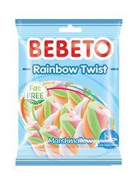 Bebeto marshmallow 60g - Rainbow  (marshmallow barevné spirálky)