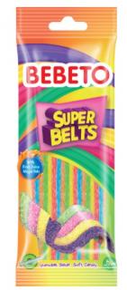 Bebeto Super Belts 75g (ŽELÉ PÁSKY OBALENÉ V CUKRU)