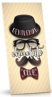 Belgická mléčná čokoláda - Gentleman chocolate club 100g (Lahodná mléčná belgická čokoláda. Vyrobena z nejjakostnějších surovin, bez palmového tuku.)