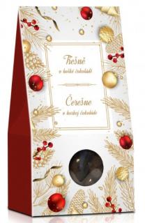 Bílé Vánoce - Třešně v hořké čokoládě 150g (stříška) - DMT 30.11.2024 (Třešně v hořké čokoládě.)