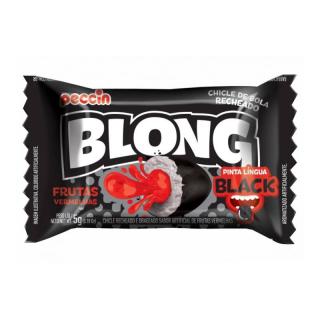 Blong Black 5,7g x 40 ks (Měkká žvýkačka plná sladké jahodové šťávy s barvícím efektem.)