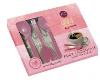 BOLCI Elit Chocolate Spoons Ruby 54g - DMT 10/2023 (Čokoládové Lžičky z rubínové čokolády)