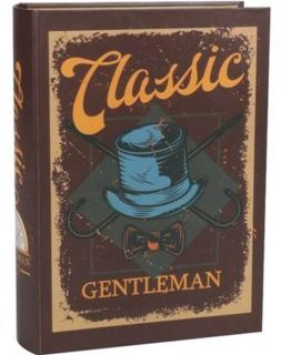 BornSyn - Kniha Classic Gentleman 150g (Čokoládové pralinky hořké plněné čokoládovým krémem)