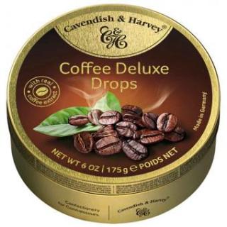Cavendish  Harvey Coffe Drops 175 g (Kovový plech s tvrdými karamely s kávovou vůní)