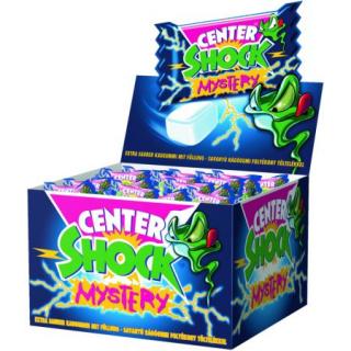 Center Shock Mystery žvýkačky 4g x 100ks (DRAŽOVANÁ ŽVÝKAČKA S TEKUTOU NÁPLNÍ 10,5 % S EXTRA KYSELOU PŘÍCHUTÍ)