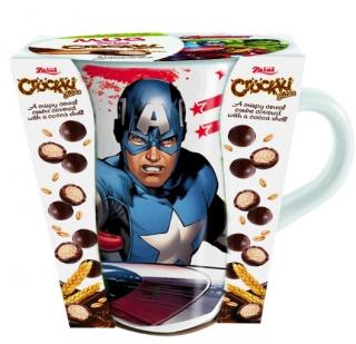 Ceramic Mug - Avengers Captain Amerika (Kakaové kuličky s křupavou cereální náplní + keramický hrneček v dárkovém balení.)