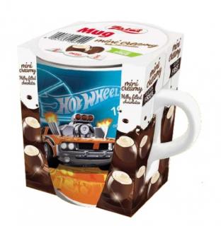 Ceramic Mug -Hot Wheels  (Kakaové kuličky s křupavou cereální náplní + keramický hrneček v dárkovém balení.)