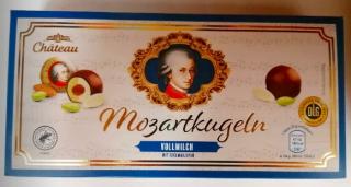 Chateau Mozartkugeln Vollmilch 200g (Čokoládový pralinek naplněný pistáciovým marcipánem (22%))