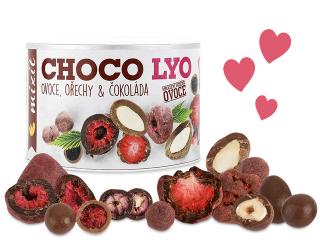Choco lyo - Křupavé ovoce a ořechy v čokoládě 180 g  (Směs dražovaných výrobků)