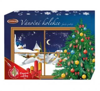 Chocoland Vánoční kolekce Modrá  400g - DMT 18.02.2024 (mléčná čokoláda/pralinky)