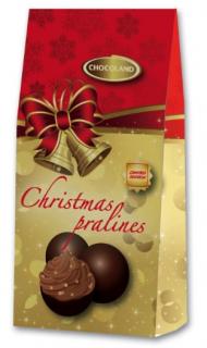 Chocoland Vánoční pralinky s příchutí perníku 114g - DMT 03/2025 (Bonbony z mléčné čokolády plněné náplní (53%) s příchutí perníku.)
