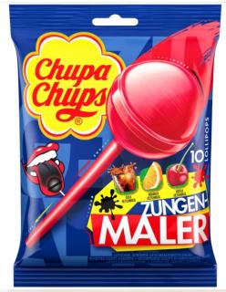 Chupa Chups Maller - barvící lízátka 120g (lízátka příchutě Třešeň, Cola, Pomeranč.)