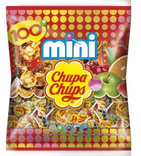 Chupa Chups Mini 360ks (lízátka příchutě jahoda, jablko, pomeranč, třešeň a cola.)