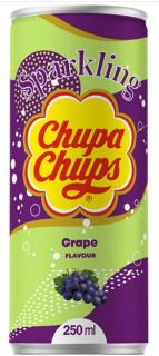 Chupa Chups Sparkling Grape 250ml (Sycený nealkoholický nápoj s příchutí hroznů)