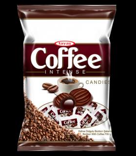 Coffee intense 1 kg - kávové bonbony - DMT 05.10.2023 (tvrdé bonbóny s kávovou náplní. )