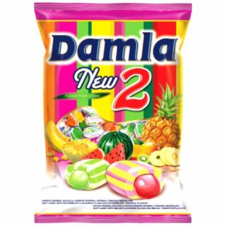 DAMLA Tropical - mix 1000g - DMT 12.10.2023 (Ovocné karamely s měkkou ananasovou náplní.)