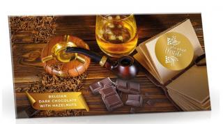 Děkuji, pane učiteli - Belgická hořká čokoláda 55% s lískovým ořechem 180g - DMT 13.12.2023 (Lahodná hořká belgická čokoláda s lískovými ořechy. Vyrobena z nejjakostnějších surovin, bez palmového tuku.)