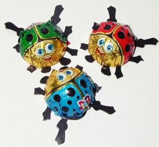 Dippo Ladybird čokoládky 6,5g x 10 ks (čokoládová miniaturka)