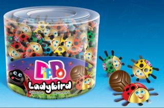 Dippo Ladybird čokoládky 6,5g x 100ks (čokoládová miniaturka)