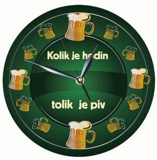Dřevěné hodiny – kolik hodin tolik piv