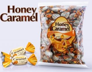 Eletat HONEY Caramel 1kg  (MĚKKÉ BONBONY S MEDOVOU PŘÍCHUTÍ)