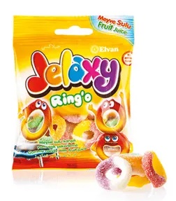 Elvan Jelaxy Ring 80g (želé ve tvaru kroužku kyselé)